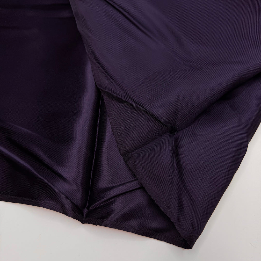 Until Next Year - Satin Polyester Blend Woven - Dark Purple - 3.7M Bundle