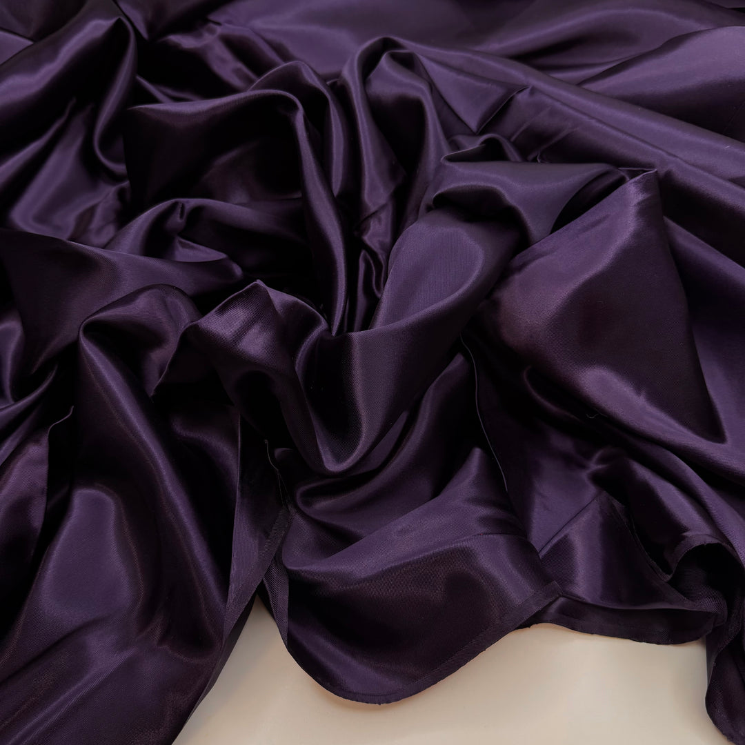 Until Next Year - Satin Polyester Blend Woven - Dark Purple - 3.7M Bundle