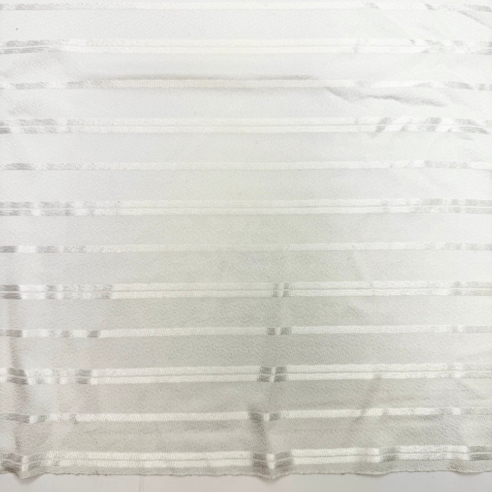 Making The Most Of It - Polyester Blend Knit - Light Cream/White Stripes - 2M Bundle