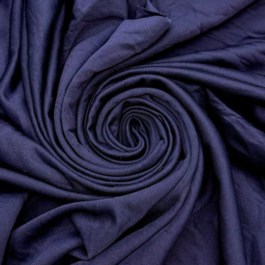 Nights Are Getting Colder - Jersey Fleece Polyester Blend Knit - Navy - 0.9M Bundle