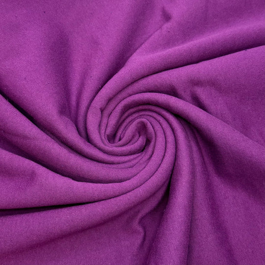 Not Over Yet - Tubular Jersey Fleece Cotton/Poly Knit - Purple - 1.6M Bundle