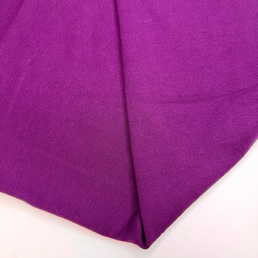 Not Over Yet - Tubular Jersey Fleece Cotton/Poly Knit - Purple - 1.6M Bundle