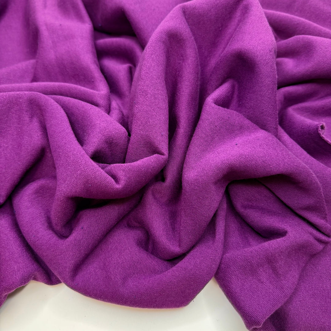 Not Over Yet - Tubular Jersey Fleece Cotton/Poly Knit - Purple - 1.6M Bundle