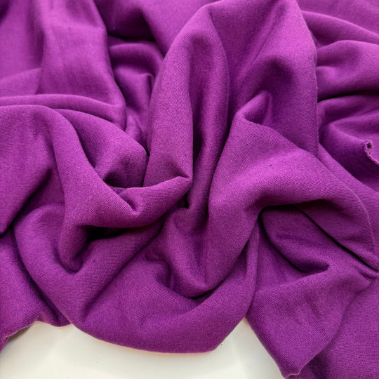 Not Over Yet - Tubular Jersey Fleece Cotton/Poly Knit - Purple - 1.6M Bundle