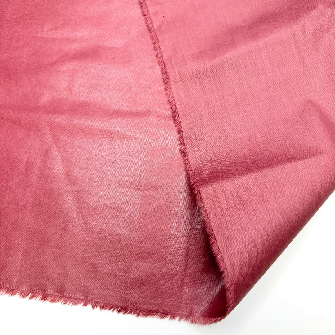Feeling The Seasons Change - Shiny Finish Poly/Cotton Woven - Dark Pink - 2.6M Bundle