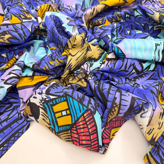 Vacation Home - Cotton Woven - Blue Multi Floral - 1.4M Bundle