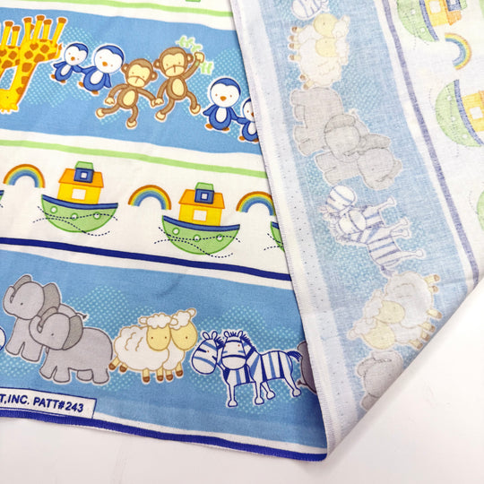 Write On Point - Cotton Woven - Light Blue Multi Noahs Ark - 1.2M Bundle