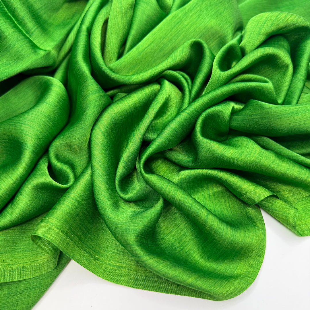 Out Classed - Satin Polyester Blend Woven - Green - 3.5M Bundle