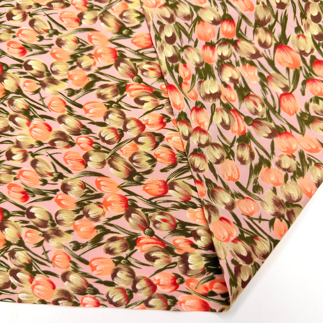 Garden Of Ideas - Polyester Blend Woven - Pink/Green Floral - 1.7M Bundle