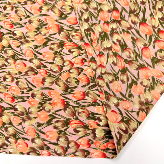 Garden Of Ideas - Polyester Blend Woven - Pink/Green Floral - 1.7M Bundle