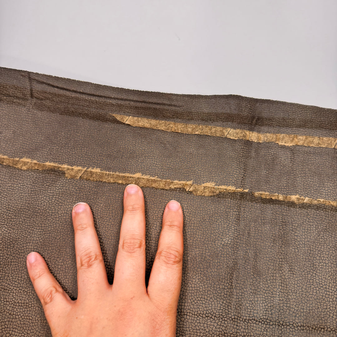 My Last First Day Of School - Faux Suede-like Double Cloth Knit Poly/Nylon  - Beige/Brown - 1.25M Bundle
