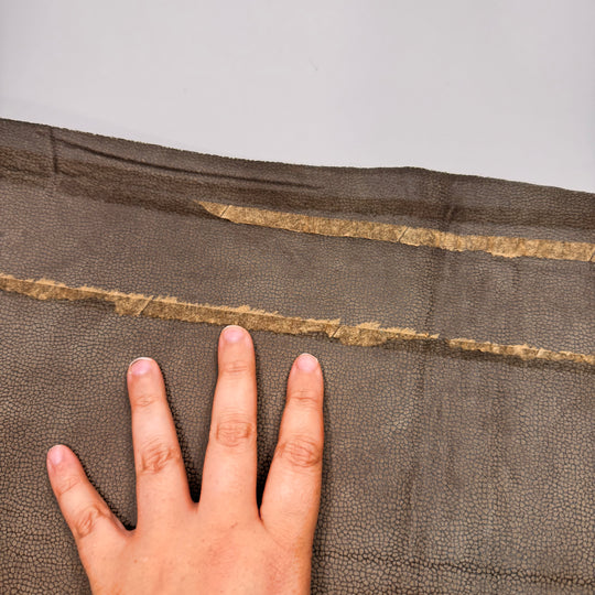 My Last First Day Of School - Faux Suede-like Double Cloth Knit Poly/Nylon  - Beige/Brown - 1.25M Bundle