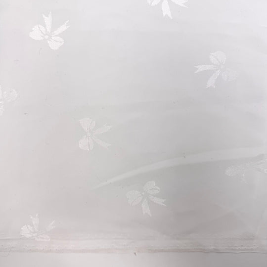 Already Planning For Prom - Polyester Blend Woven - White Bows - 2.1M Bundle