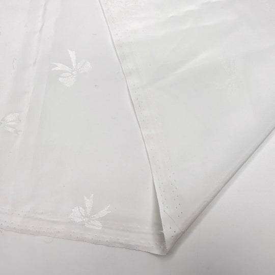 Already Planning For Prom - Polyester Blend Woven - White Bows - 2.1M Bundle