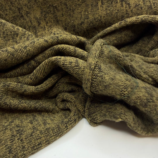 Blending Into The Greenery - Jersey Fleece Polyester Blend Knit - Green Heathered - 1.7M Bundle