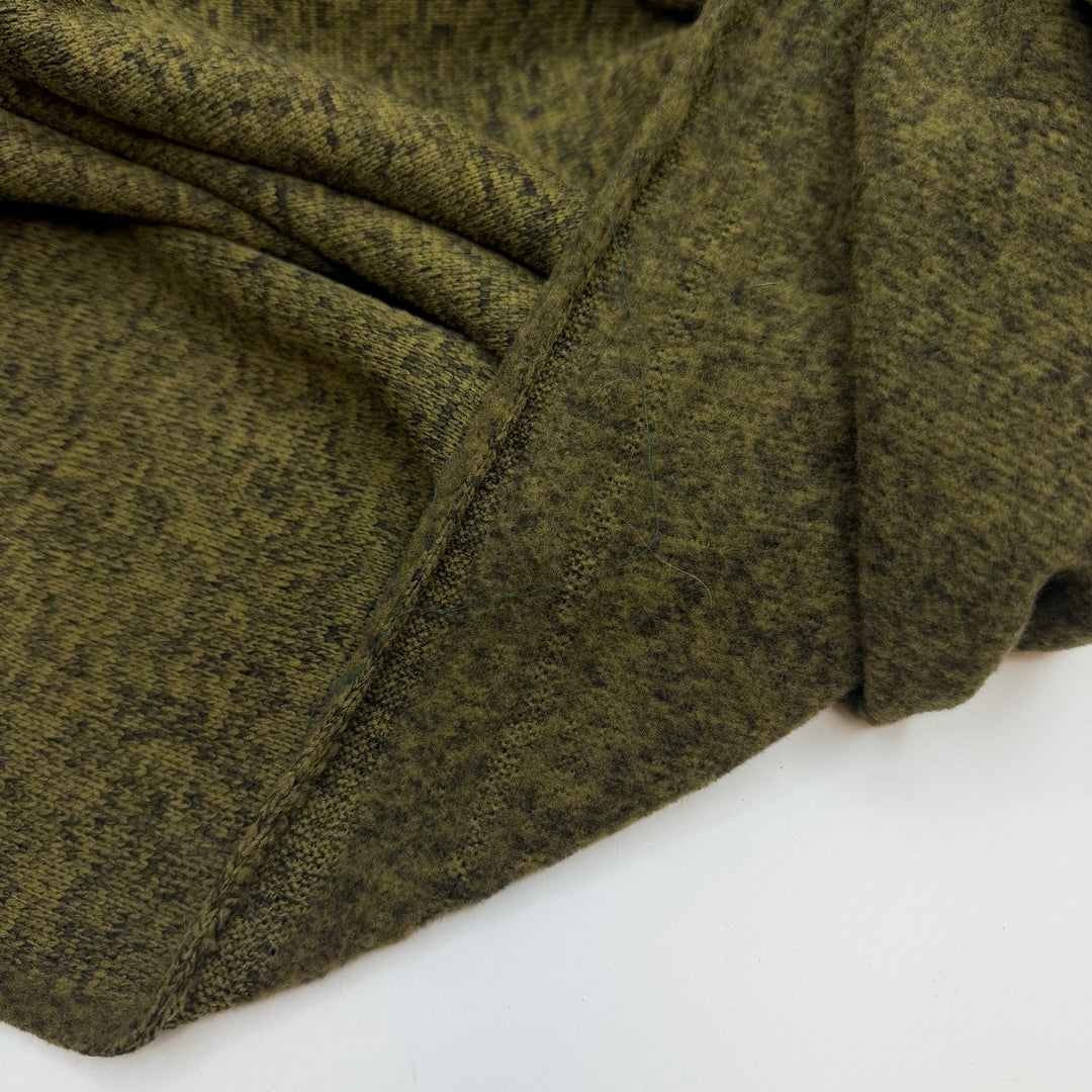 Blending Into The Greenery - Jersey Fleece Polyester Blend Knit - Green Heathered - 1.7M Bundle