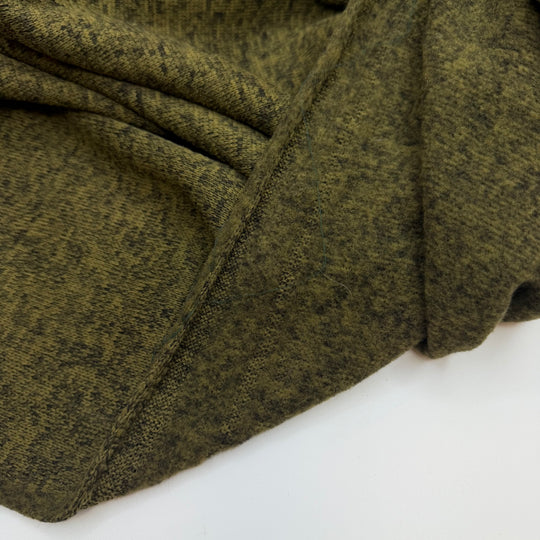 Blending Into The Greenery - Jersey Fleece Polyester Blend Knit - Green Heathered - 1.7M Bundle