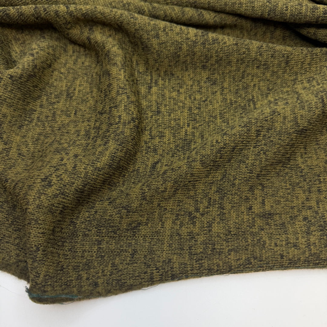 Blending Into The Greenery - Jersey Fleece Polyester Blend Knit - Green Heathered - 1.7M Bundle