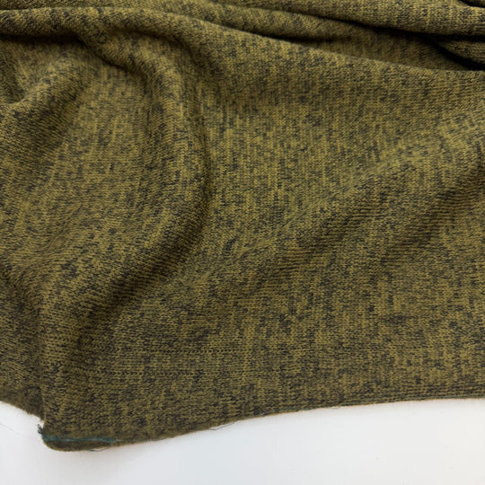 Blending Into The Greenery - Jersey Fleece Polyester Blend Knit - Green Heathered - 1.7M Bundle