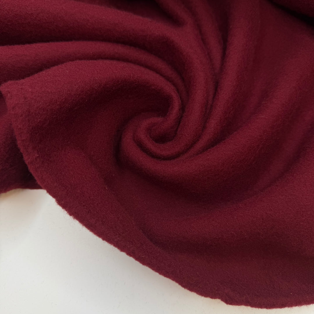 Pour Another Glass - Fleece Polyester Blend Knit - Dark Red - 1.5M Bundle