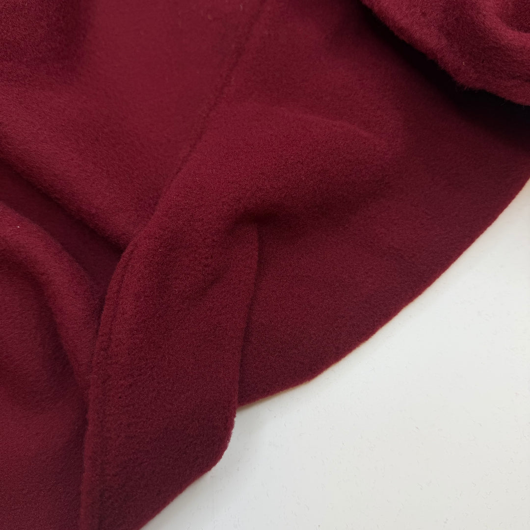 Pour Another Glass - Fleece Polyester Blend Knit - Dark Red - 1.5M Bundle
