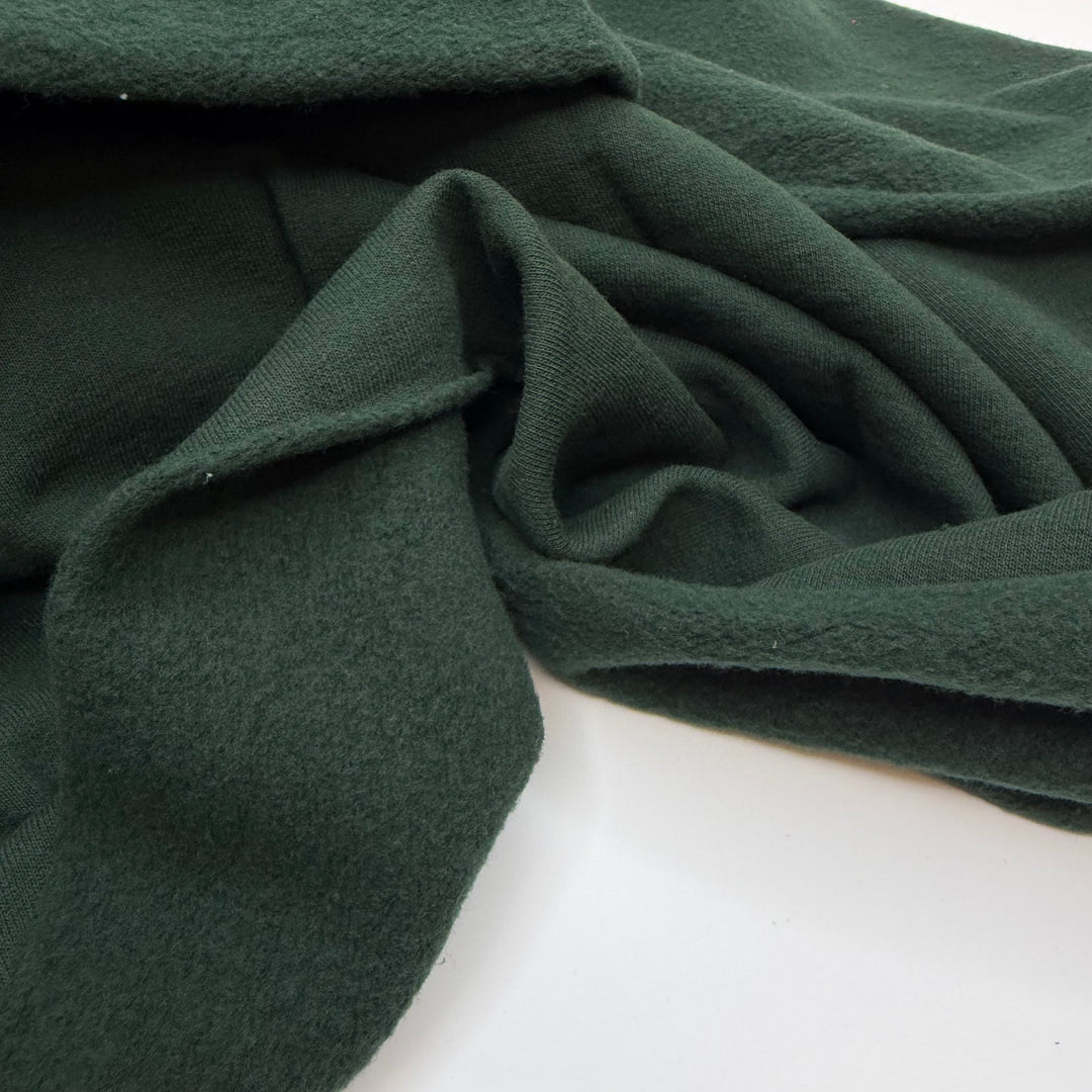 Tree Tops - Jersey Fleece Cotton Blend Knit - Dark Green - 1.7M Bundle