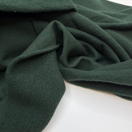 Tree Tops - Jersey Fleece Cotton Blend Knit - Dark Green - 1.7M Bundle
