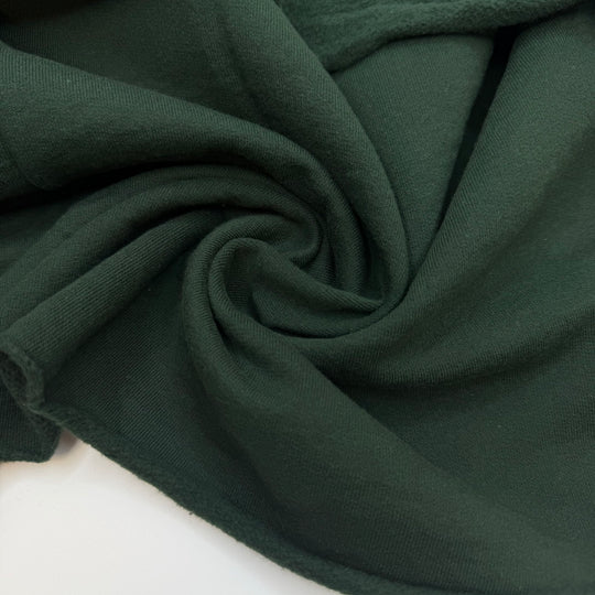 Tree Tops - Jersey Fleece Cotton Blend Knit - Dark Green - 1.7M Bundle