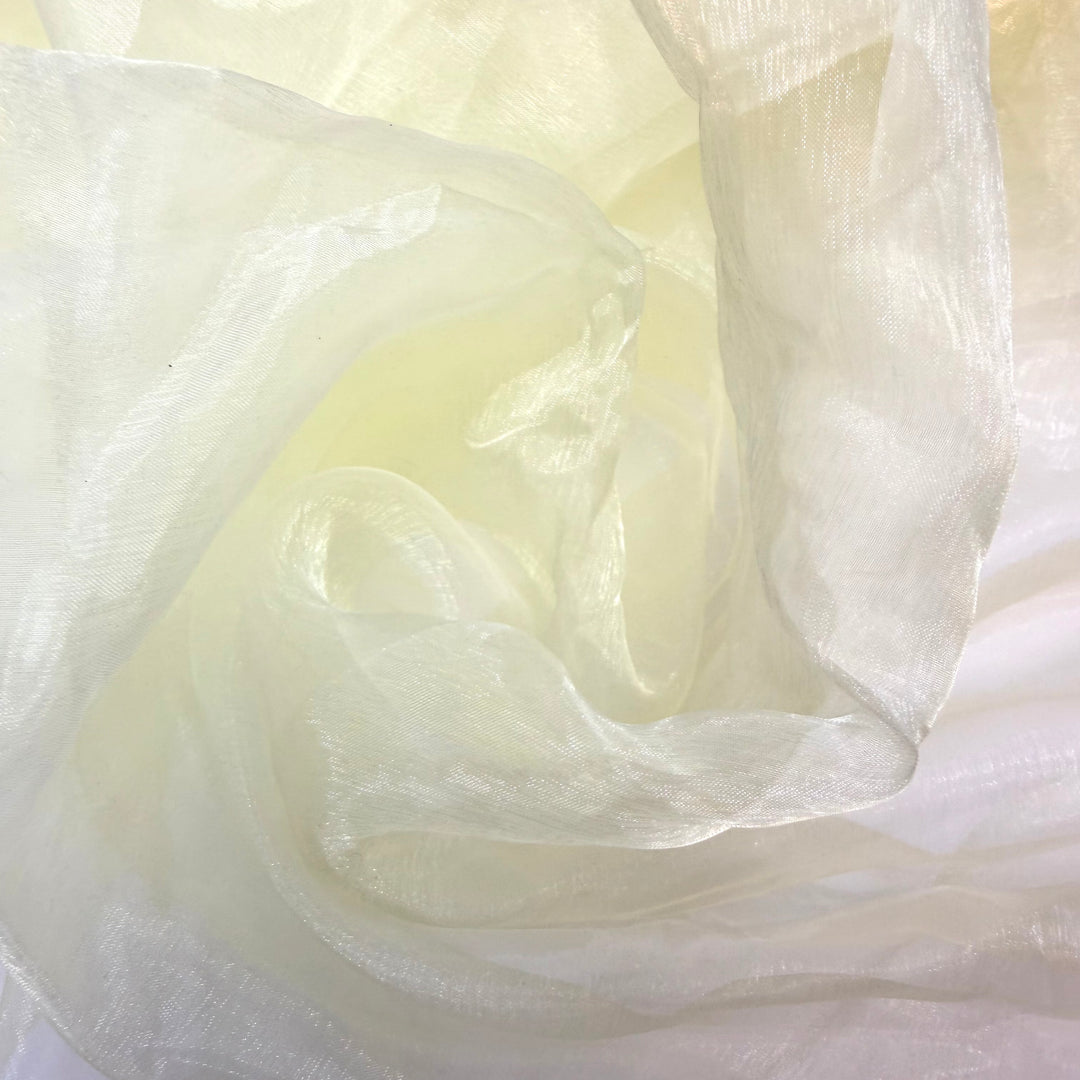 Creamy Butter - Organza Poly Woven - Light Yellow - Bundles