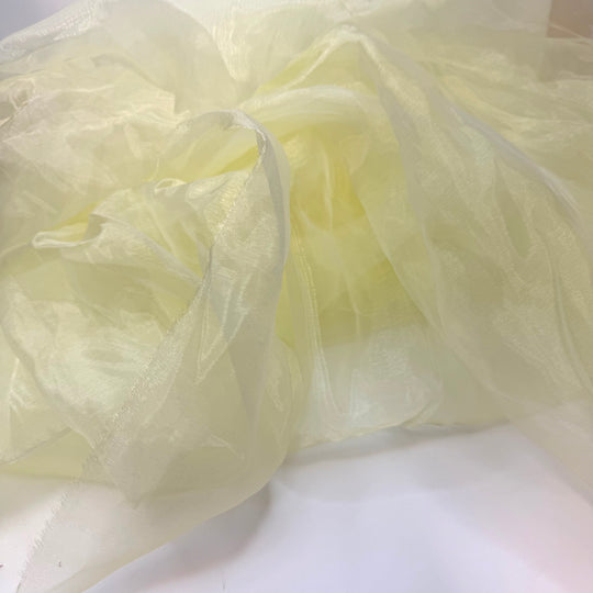 Creamy Butter - Organza Poly Woven - Light Yellow - Bundles