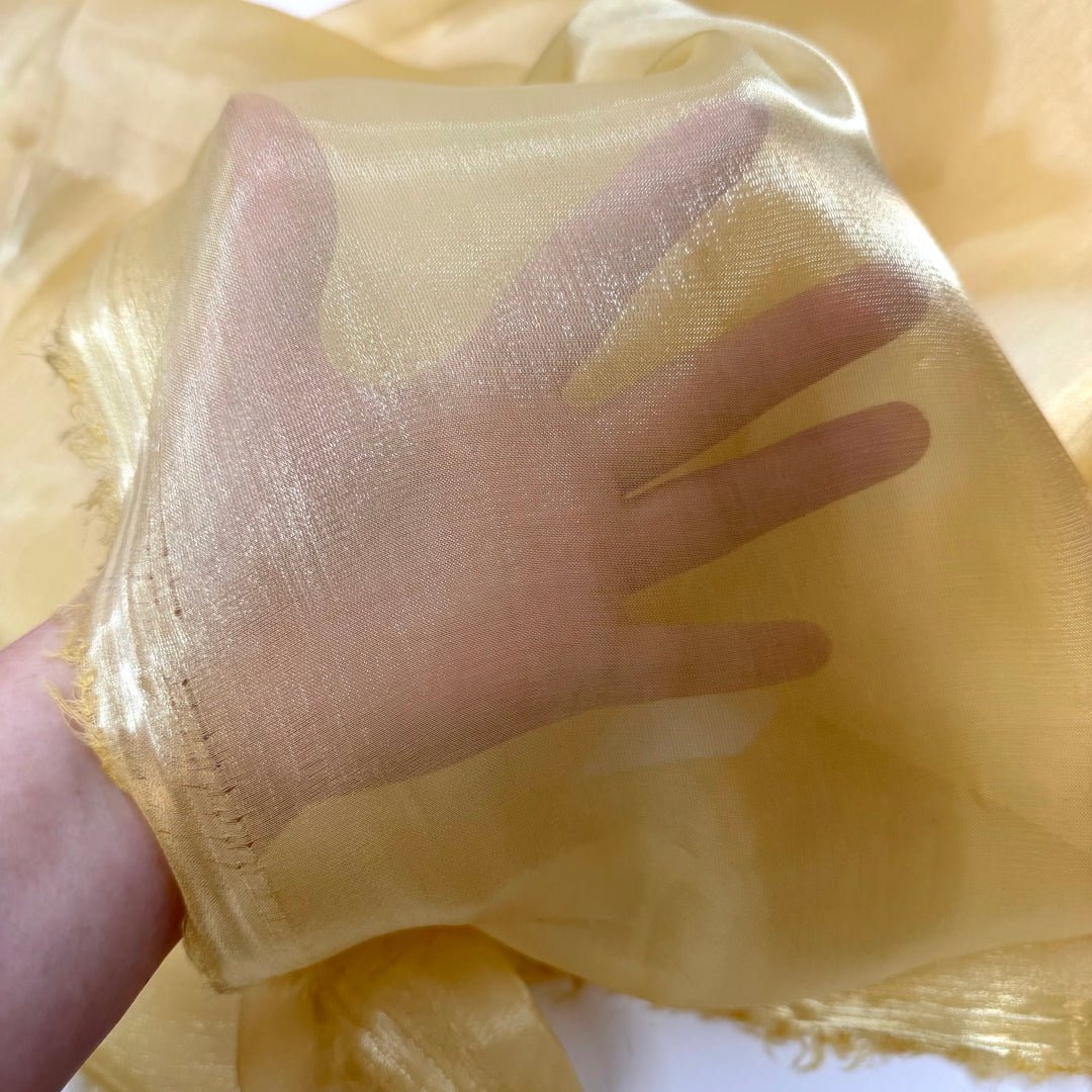 Liquid Sunshine - Liquid Organza Poly Woven - Gold/Yellow - Bundles