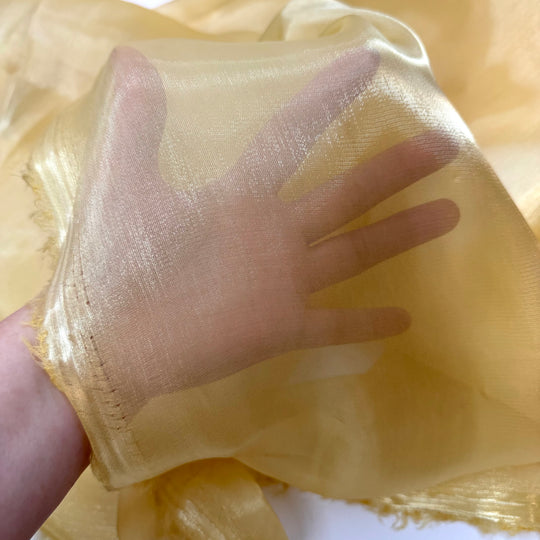 Liquid Sunshine - Liquid Organza Poly Woven - Gold/Yellow - Bundles