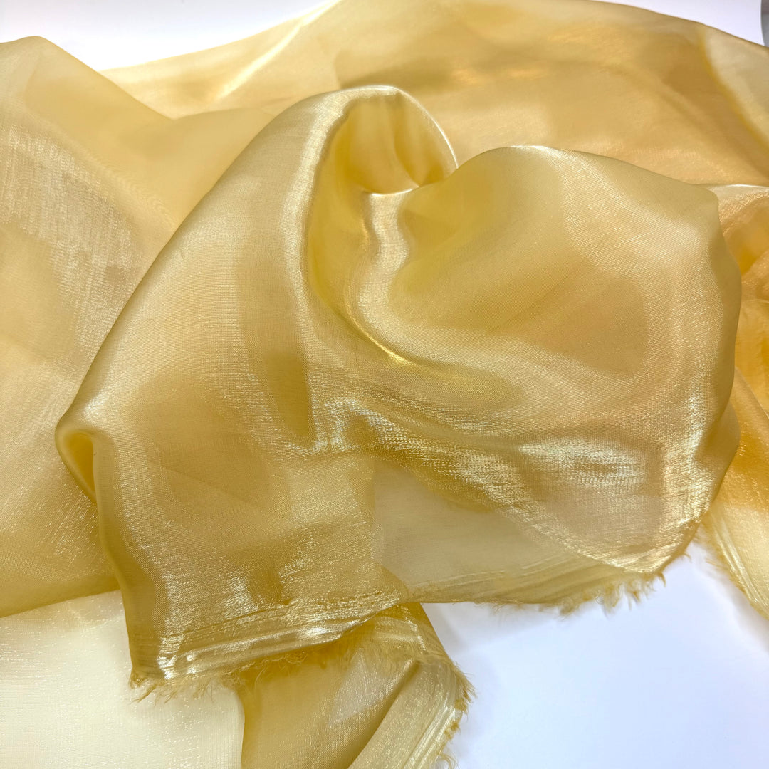 Liquid Sunshine - Liquid Organza Poly Woven - Gold/Yellow - Bundles