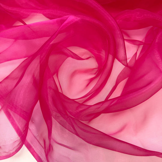 Bring The Drama - Organza Poly Woven - Dark Pink - 3.5M Bundle
