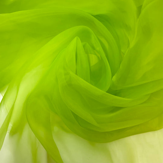 Super Lime - Organza Poly Woven - Bright Lime Green - Bundles