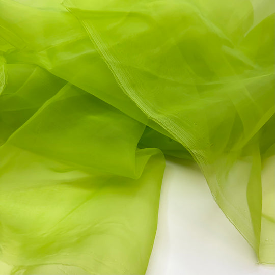 Super Lime - Organza Poly Woven - Bright Lime Green - Bundles