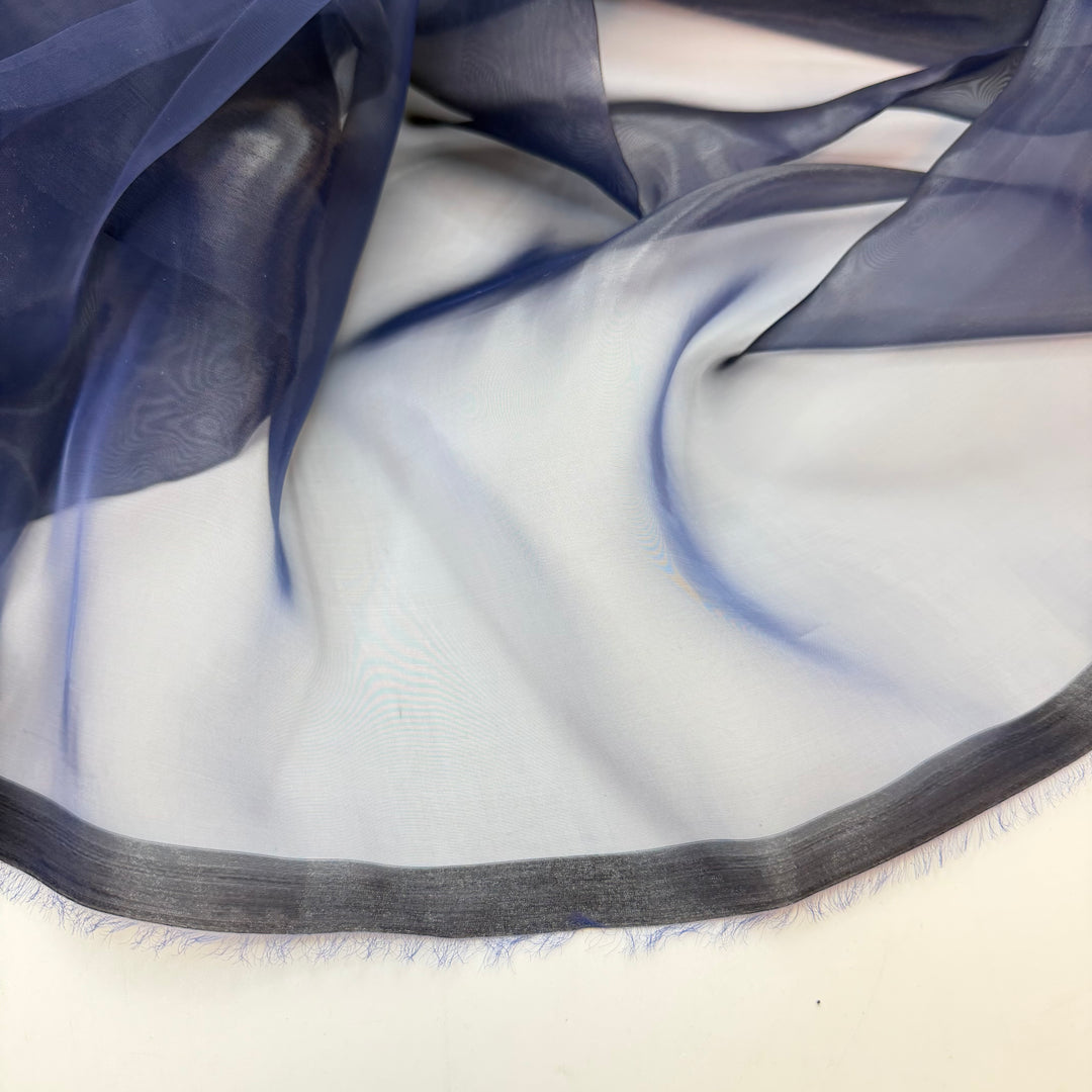 Sapphire Song - Liquid Organza Poly Woven - Navy - Bundles