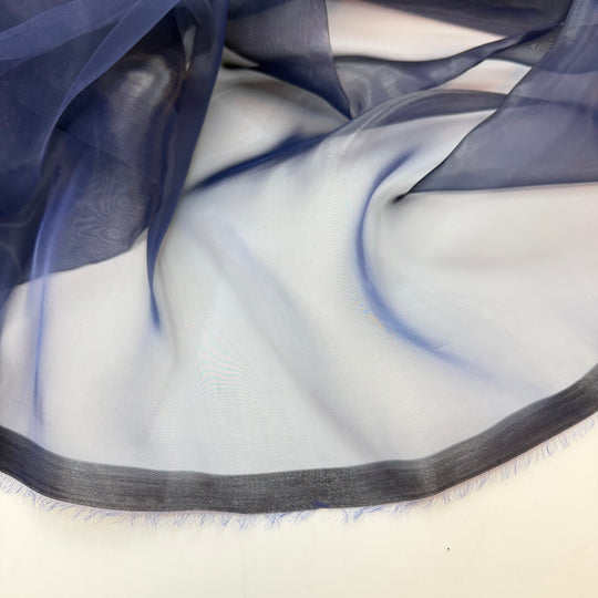 Sapphire Song - Liquid Organza Poly Woven - Navy - Bundles