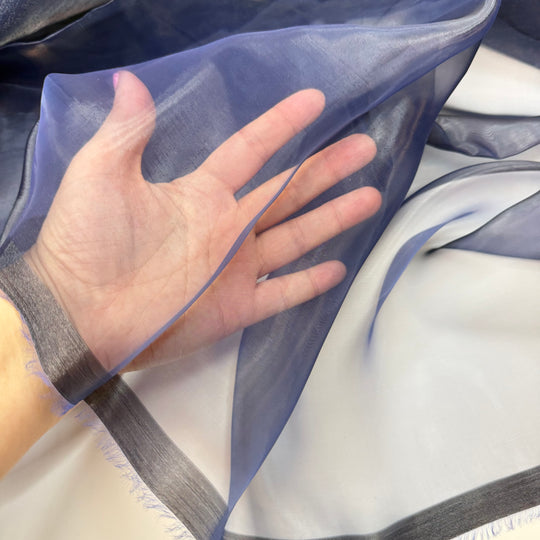 Sapphire Song - Liquid Organza Poly Woven - Navy - Bundles