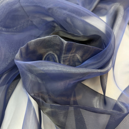 Sapphire Song - Liquid Organza Poly Woven - Navy - Bundles