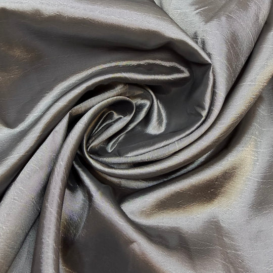 Tin Man Heart - Taffeta Poly Woven - Dark Silver - Bundles