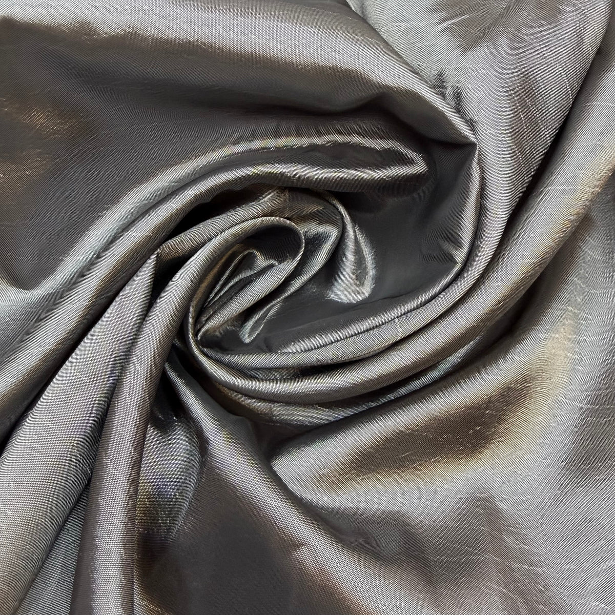 Tin Man Heart - Taffeta Poly Woven - Dark Silver - Bundles