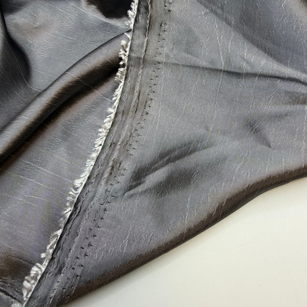 Tin Man Heart - Taffeta Poly Woven - Dark Silver - Bundles
