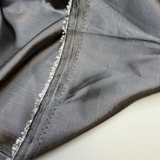 Tin Man Heart - Taffeta Poly Woven - Dark Silver - Bundles