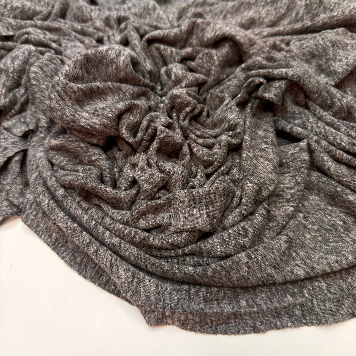 Hours Feel Like Days - Rib Knit Cotton Blend Knit - Grey Heather - 1.6M Bundle