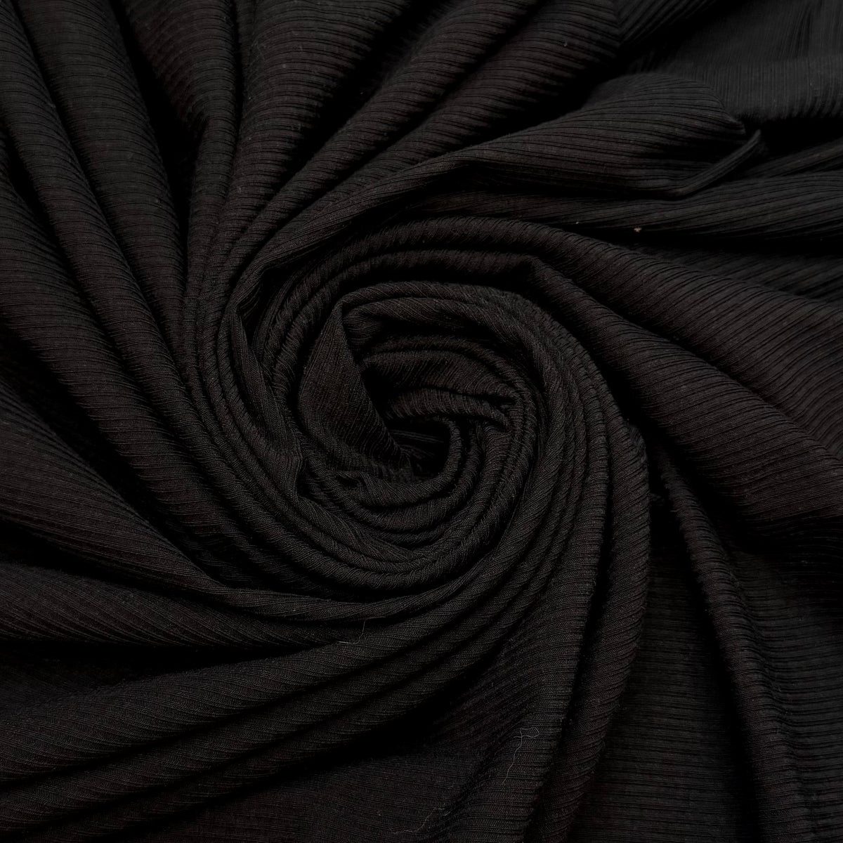 Recovery Day - Rib Knit Polyester Blend Knit - Black - 1.6M Bundle