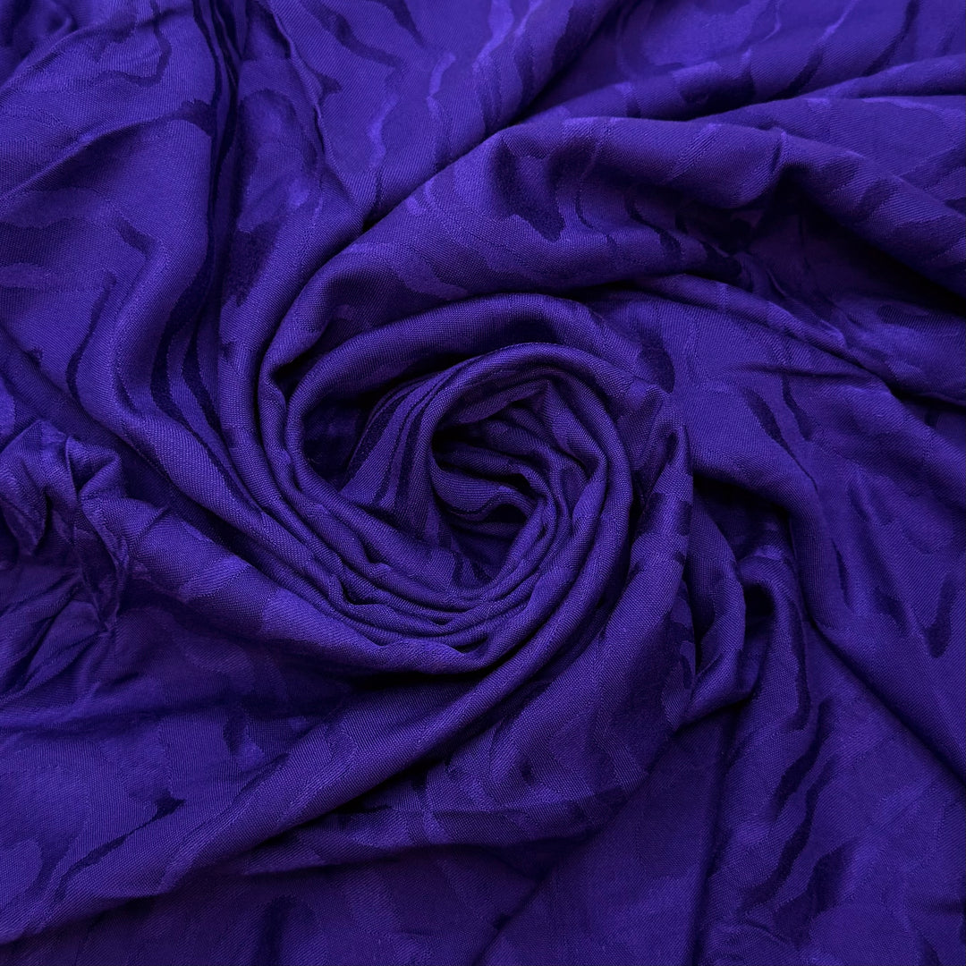 Staring Into The Void - Jacquard Cotton Woven - Dark Blue Abstract - 1.8M Bundle