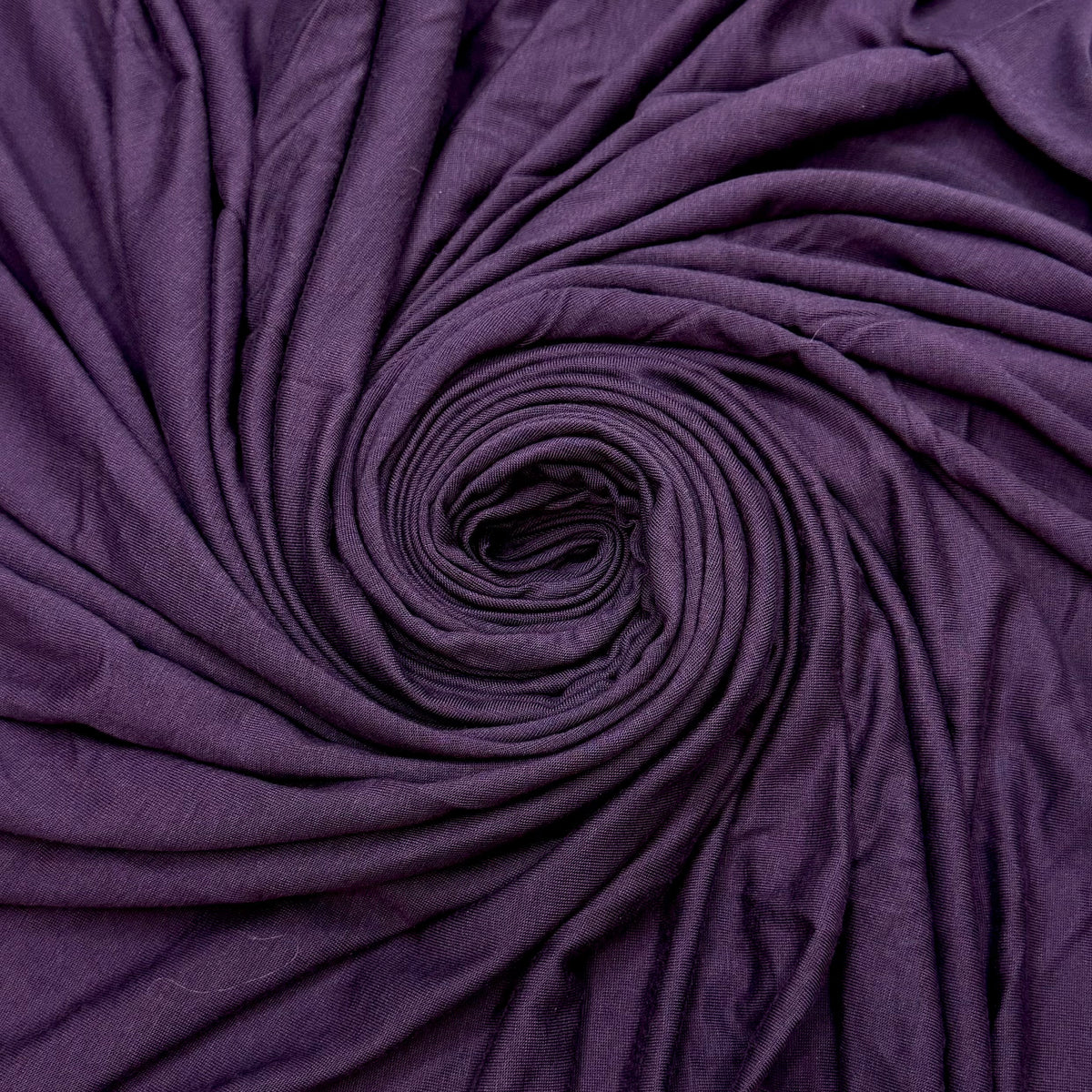 Purple Haze - Rib Knit Rayon Blend Knit - Dark Purple - 1.5M Bundle