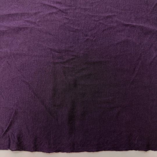 Purple Haze - Rib Knit Rayon Blend Knit - Dark Purple - 1.5M Bundle