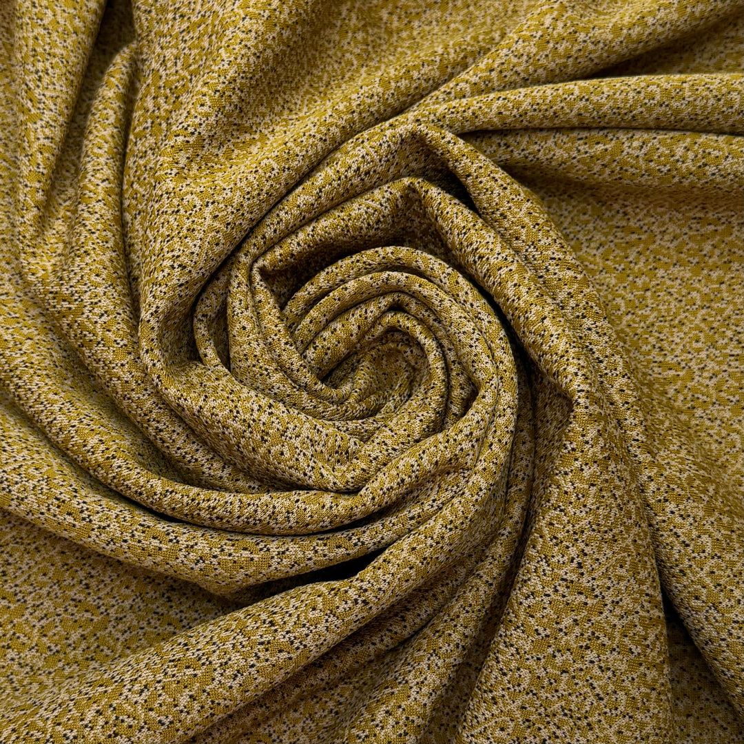 Magic Eye Puzzles - Double Cloth Knit Polyester Blend  - Grey/Green Abstract - 1.1M Bundle